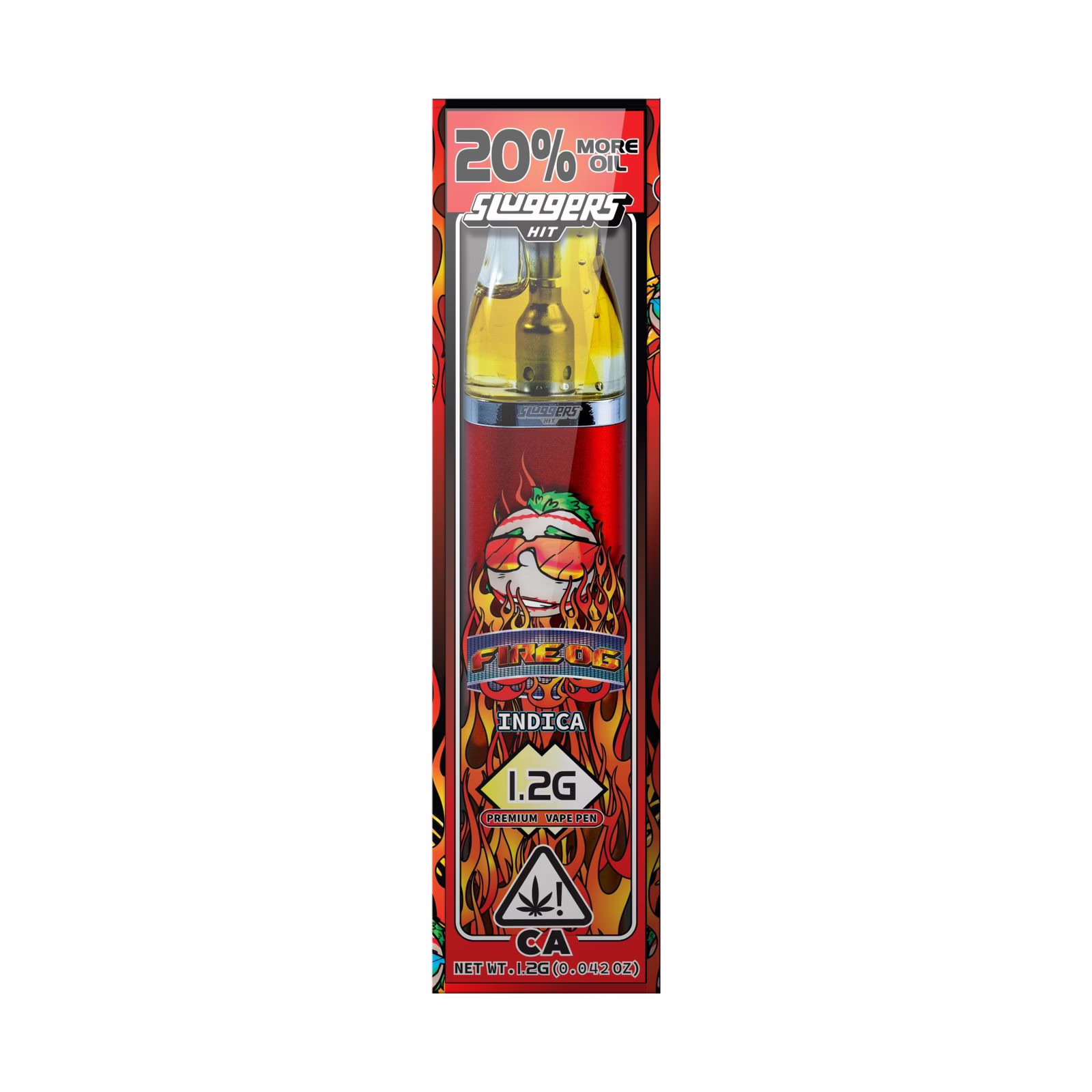 Sluggers Fire OG Disposable 1.2g 1 Sluggers Fire OG Disposable 1.2g