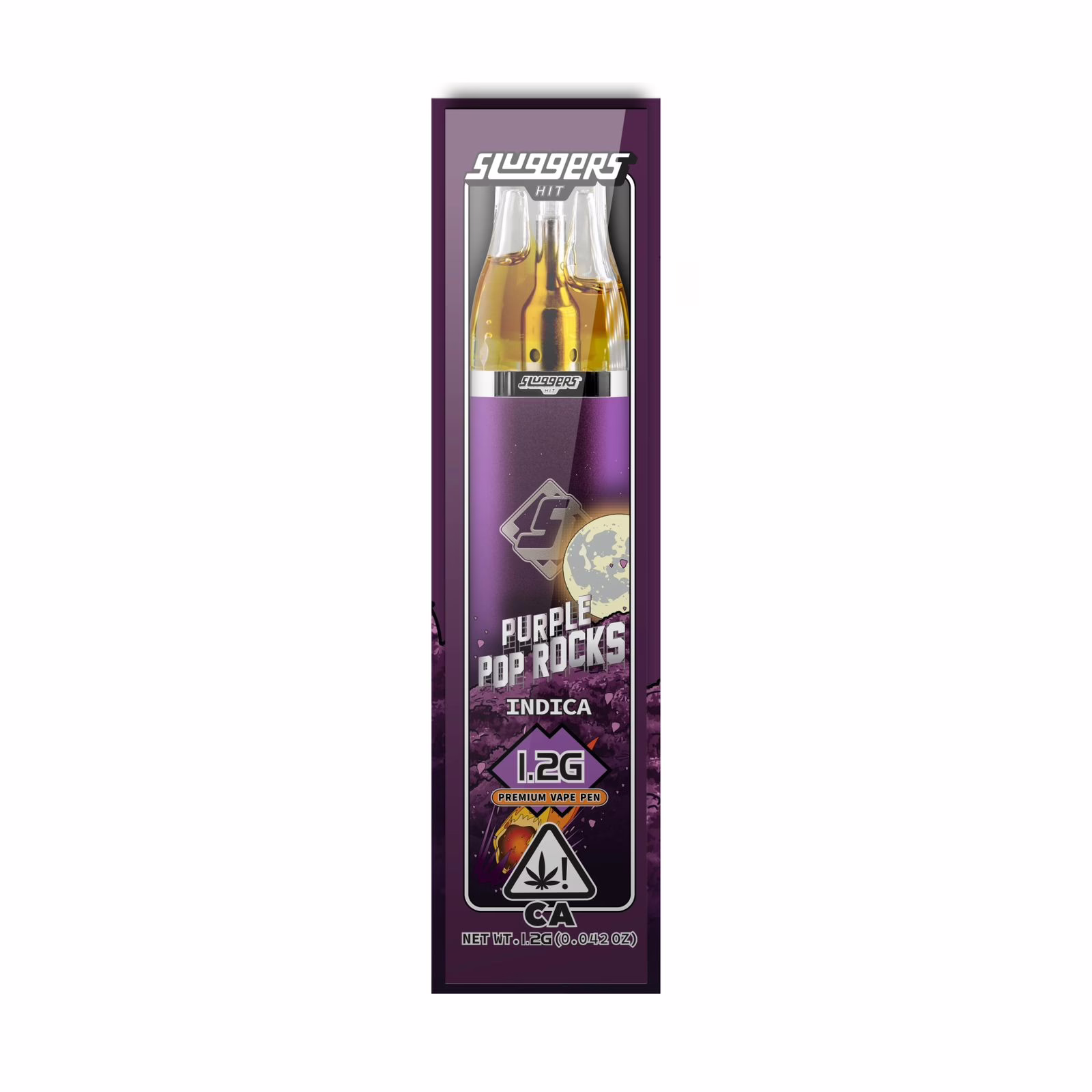 Sluggers Purple Pop Rocks 1.2G Vape 1 Sluggers Purple Pop Rocks 1.2G Vape