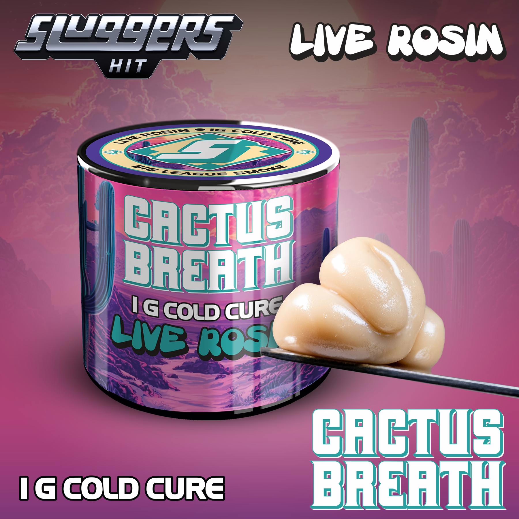 Cactus Breath Live Rosin 1g 1 Cactus Breath Live Rosin 1g